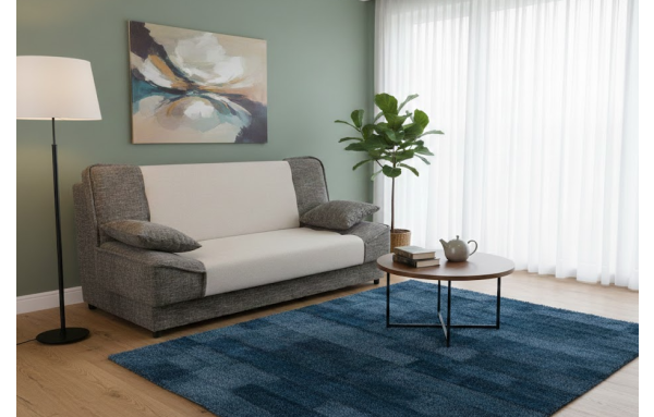 wersalka kanapa MAXIM 02 szara spanie sprężyny